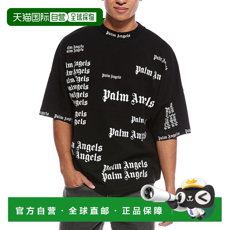 自营Palm Angels Ultra Logo Over T-Shirt - black 美国奥莱直发