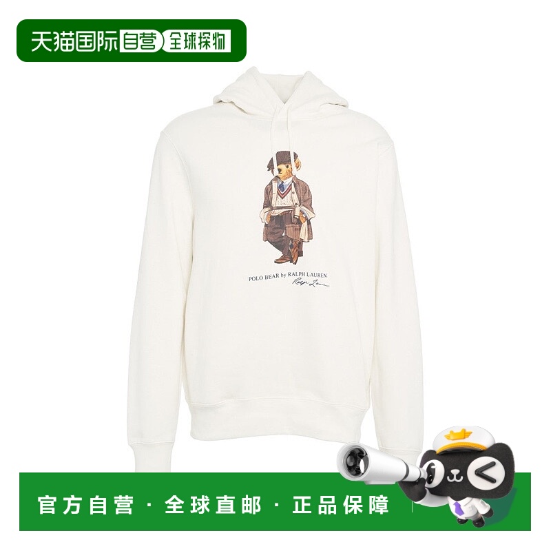 自营polo ralph laurenLogo Print Sweatshirt - white 美国奥莱