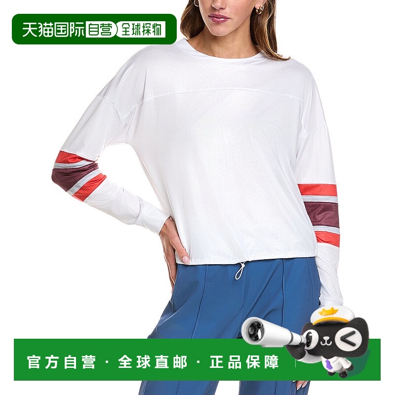 自营Lucky in Love Metallic Top - white 美国奥莱直发