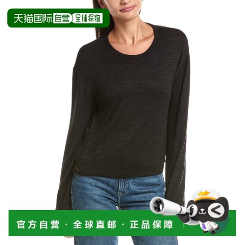 美国直邮自营rag & bone Lea t恤-黑色 美国奥莱直发