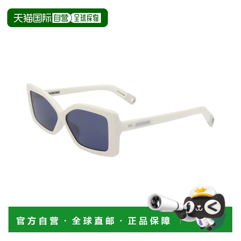 自营Jacquemus女士JAC41 60mm太阳镜-白色 美国奥莱直发