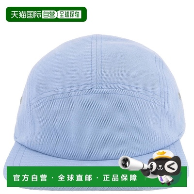 自营 Lacoste有机棉Pique Croc贴片骑师帽-蓝色 美国奥莱直发帽子