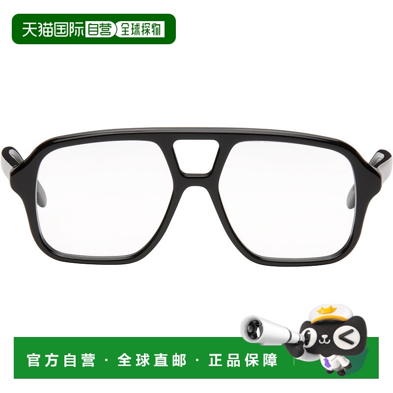 1h可退 香港直邮潮奢 LOEWE 罗意威 女士 黑色 Slim Aviator 眼镜