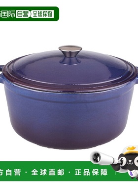 自营 BergHOFF Neo 5Qt 铸铁椭圆形覆盖荷兰烤箱，紫色 美国奥莱