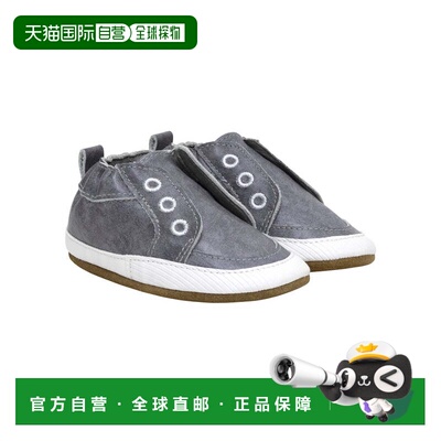 自营Robeez Stylish Steve Leather Soft Sole - grey 美国奥莱直