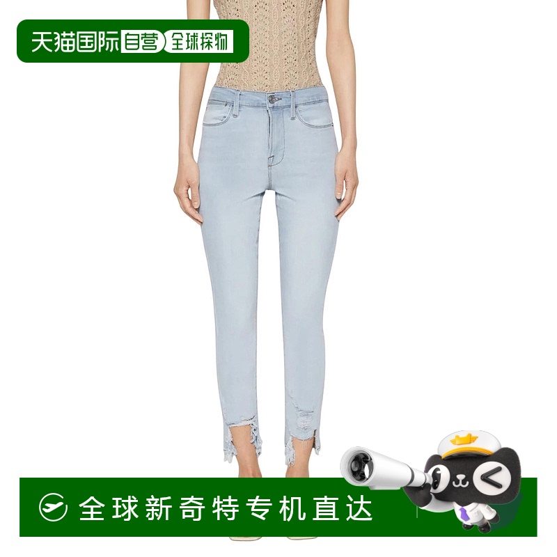 自营frameLe High Skinny Crop Jeans In Division Chew - divisi