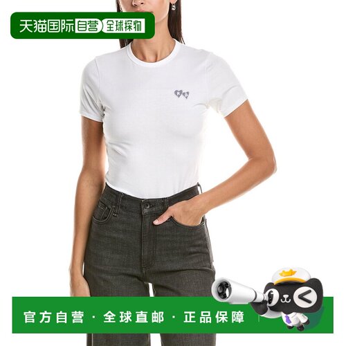 美国直邮自营rag & bone Lucy RB心形t恤-白色 美国奥莱直发