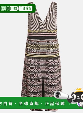 自营M Missoni Metallic Lurex Patterned Knit V-Neck Sleeveles