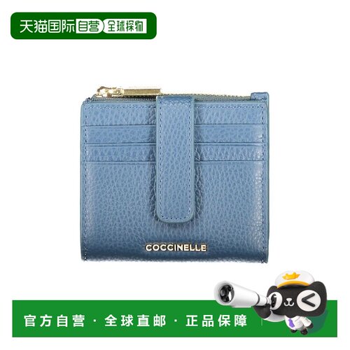 自营Coccinelle Leather Women Women's Wallet - blue 美国奥莱