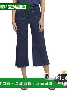 自营NYDJ Petite Wide Leg Sublime Capri Jean - blue 美国奥莱