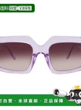 自营Just Cavalli Brown Rectangular Ladies Sunglasses SJC020V