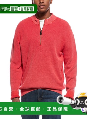 自营tyler boe 1/4拉链毛衣-红色 美国奥莱直发