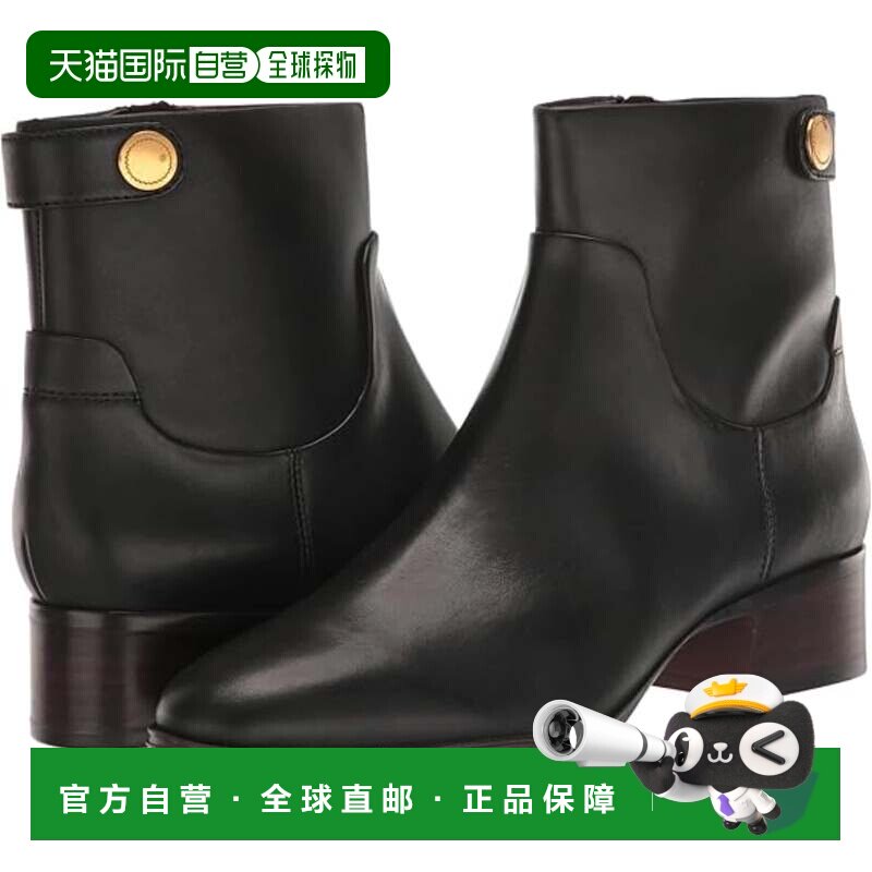 自营Women's Franco Sarto Jessica Boots Black Leather Almond图片