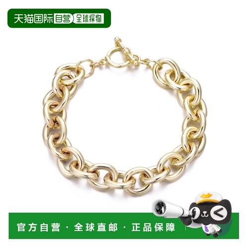自营adorniaGold Plated Chunky Oval Link Toggle Bracelet - go