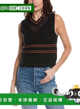自营 redoneRE/DONE Crochet Mesh Vest - black 美国奥莱直发