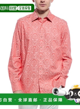 自营 robert graham罗伯特 格雷厄姆湾景经典修身衬衫-红色 美国