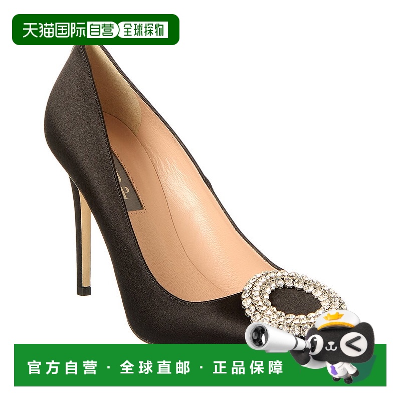 自营 SJP by Sarah Jessica Parker Noussa 100 缎面高跟鞋 - 黑