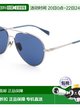 自营 rag & boneRag&Bone中性款58mm灰色太阳镜-灰色 美国奥莱直