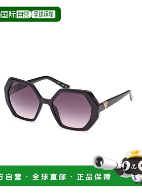自营Guess Resin Women's Sunglasses - black 美国奥莱直发