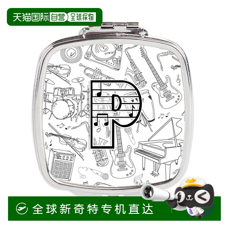 自营Carolines Treasures CJ2007-PSCM字母 P音符字母紧凑型镜