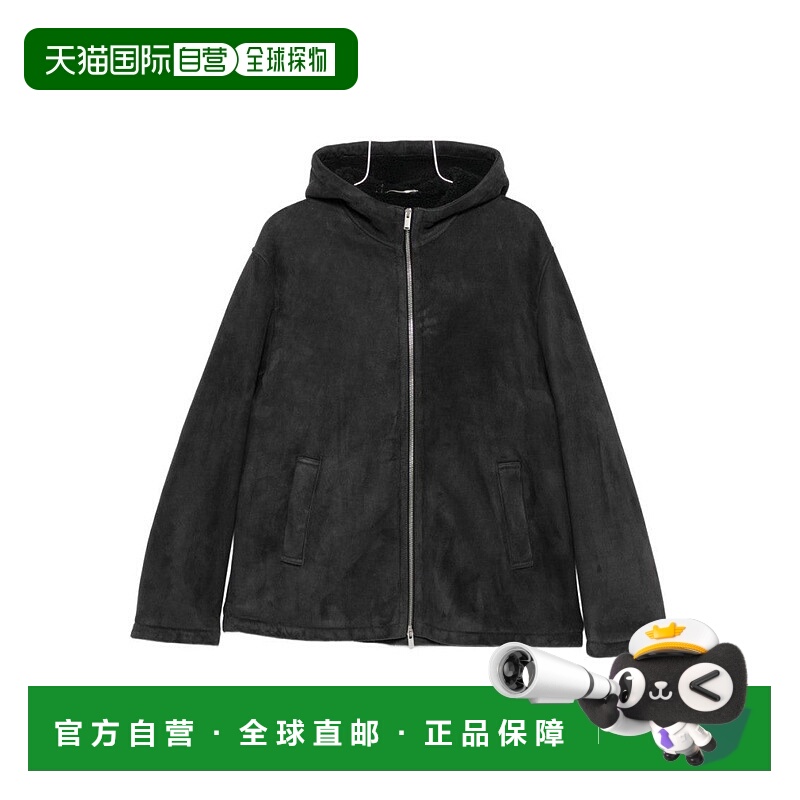 自营lardiniGiacche Grigio Lambskin Jacket - black 美国奥莱直