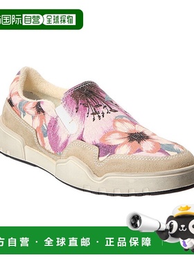 自营Isabel Marant Delle Canvas & Suede Slip-On Sneaker - whi