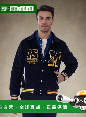 自营members onlyMen's Corduroy Varsity Jacket - navy 美国奥