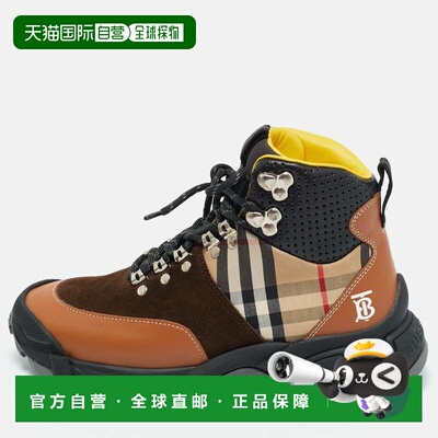 自营Burberry Multicolor Leather And Suede Tor Hiking Boots -