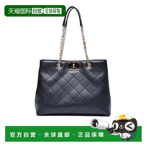 自营twin-setTote Bag With Chain - Black - grey 美国奥莱直发
