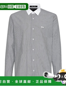 自营 philipp plein衬衫 Sugar Daddy Cut LS - 黑色 美国奥莱直