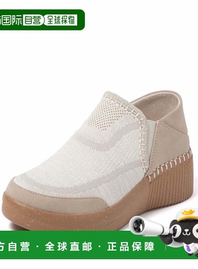 自营Dearfoams Women's Lee Knit Twin Gore Sneaker - tan 美国