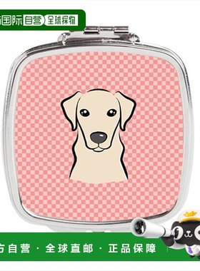 自营 Carolines Treasures BB1222SCM 棋盘格粉色黄色拉布拉正品