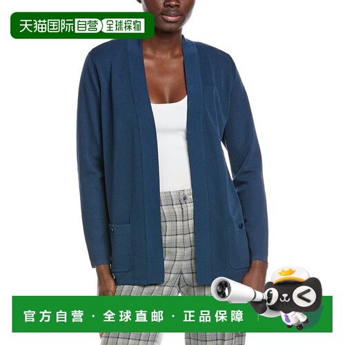 自营Anne Klein Malibu Cardigan - Blue 开衫美国奥莱直发