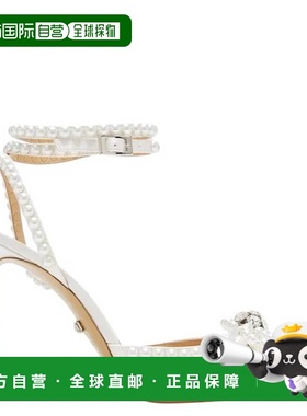 自营Mach & Mach Bow Embellished Pointed Toe Pumps - white pe