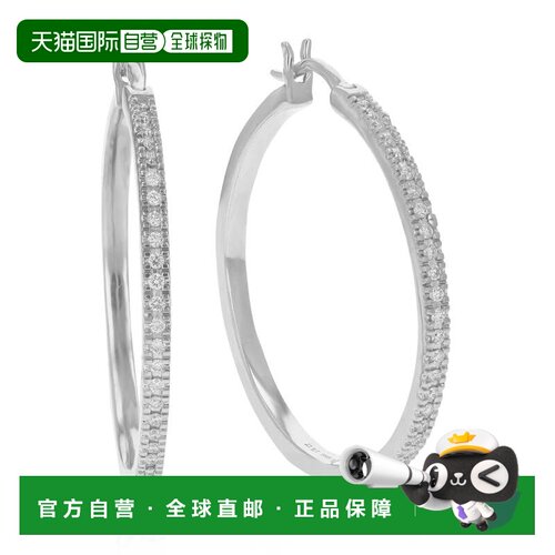 自营vir jewels1/2 cttw Lab Grown Diamond Hoops Earrings in S