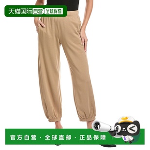 美国奥莱直发女装 自营eileen 棕色 费舍尔脚踝灯笼裤 fisher艾琳