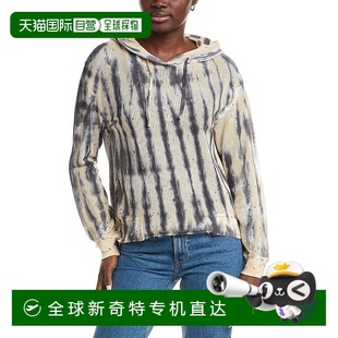 自营 美国奥莱直发 XCVI可穿戴网眼侧边连帽衫 米色