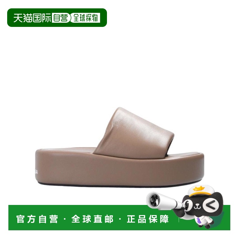 1h可退 香港直邮潮奢 Balenciaga 巴黎世家 女士 徽标厚底凉拖 65
