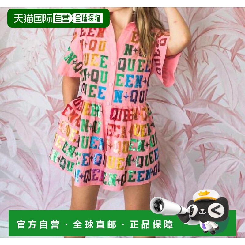 自营 queen of sparkles彩虹女王连体衣粉红色 美国奥莱直发