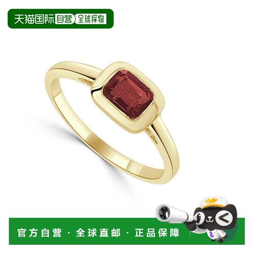 自营sabrina14K Yellow Gold Garnet Ring - yellow gold 美国奥