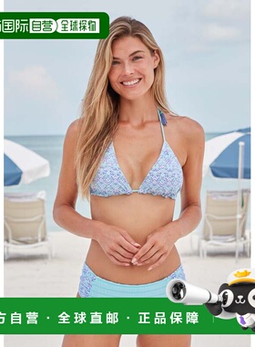 自营 cabana life那不勒斯双面褶饰比基尼泳裤 - 紫色 美国奥莱直