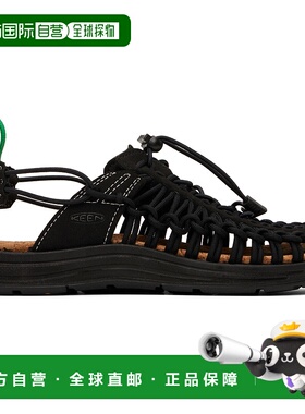1h可退 香港直邮潮奢 keen 男士 黑色 UNEEK II Convertible 凉鞋