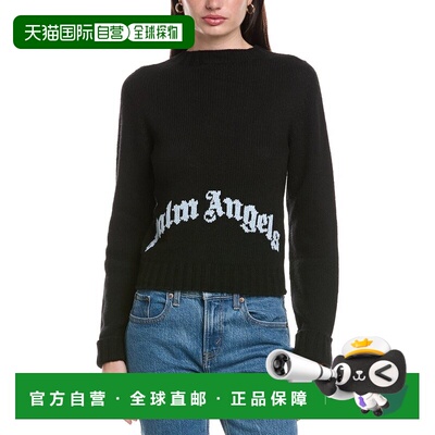 自营Palm Angels Pullover Wool & Cashmere-Blend Sweater - bla