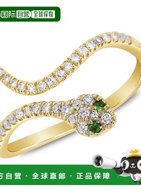 自营 sabrina14k 金钻石蛇形小指戒指 - 黄色 美国奥莱直发