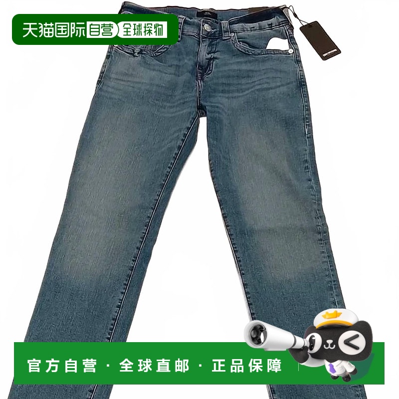 自营 true religion男式Geno宽松修身牛仔裤，浅风铃水洗 美国奥