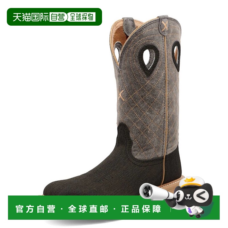 自营twisted xMen's Western Work Boot In Charcoal Grey - char