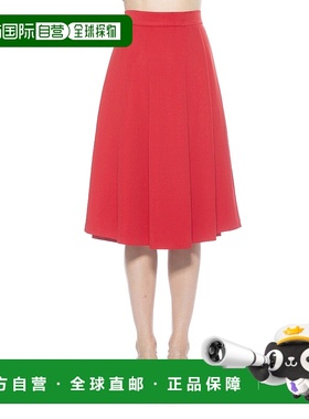 自营 alexia admorTheana 裙子-红色 美国奥莱直发半身裙长裙伞裙