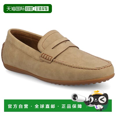 自营vance co.Vance Yates 中宽款穿孔一脚蹬驾驶便士乐福鞋 - 灰