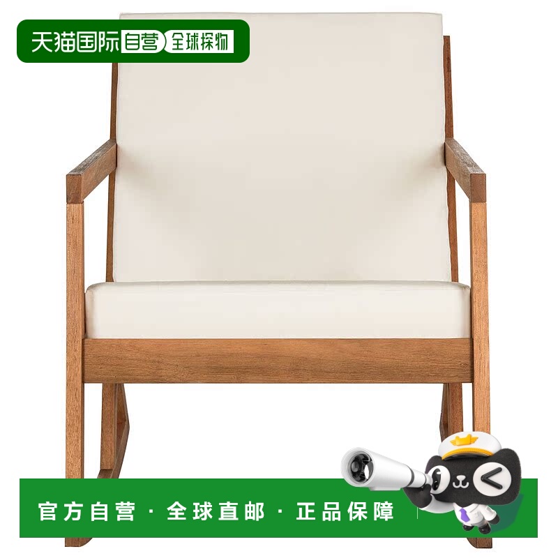 自营 safavieh弗农摇椅 - 自然色/米色 美国奥莱直发户外