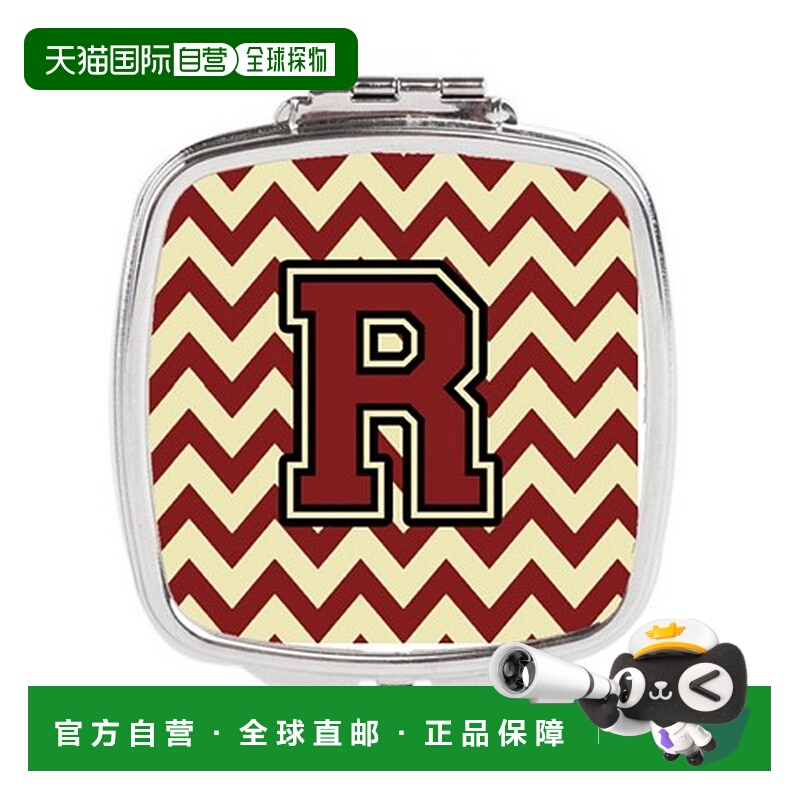 自营 Carolines Treasures CJ1061-RSCM 字母 R 雪佛龙栗色正品